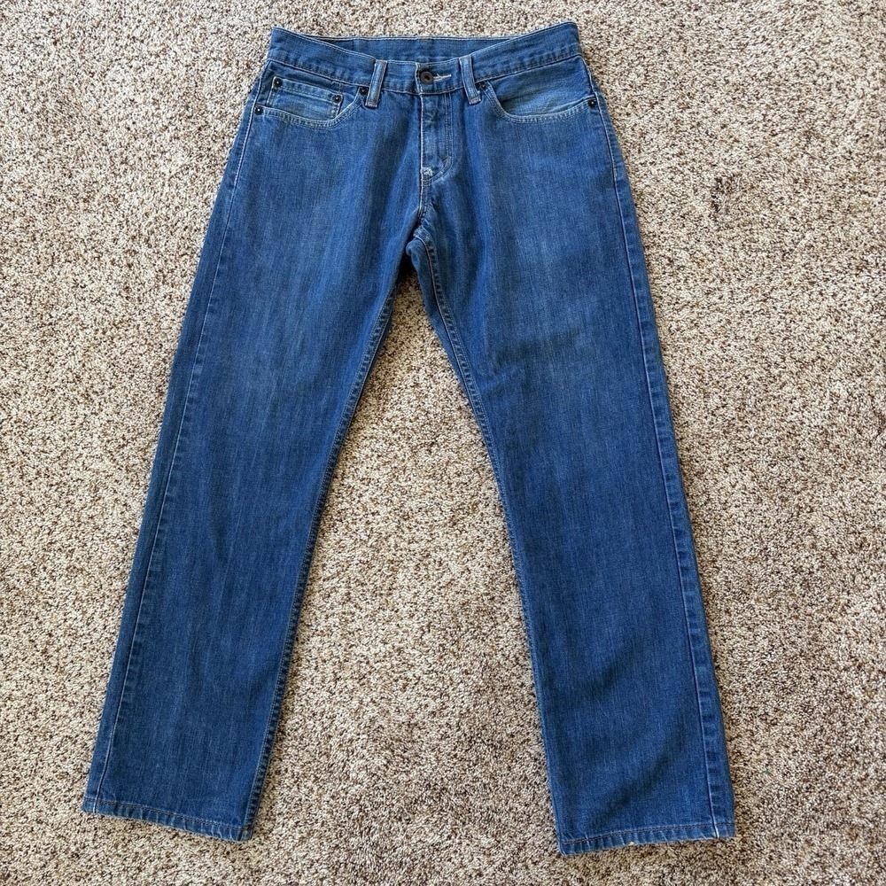 Levi's 514 Slim Straight Jeans Men 31x30 Medium Wash Cotton Zip Fly Pockets